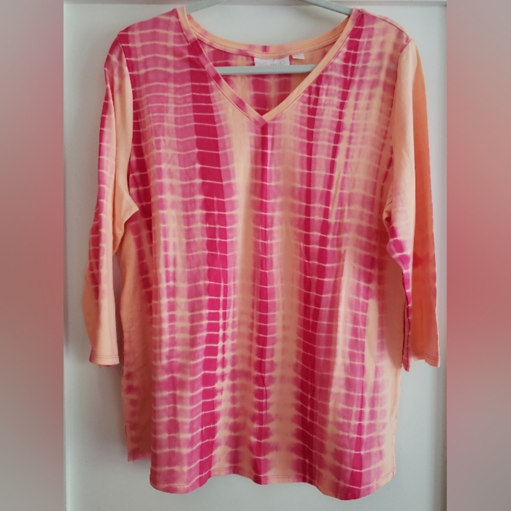 belle by Kim Gravel Top, Tie Dye, Size L, never used